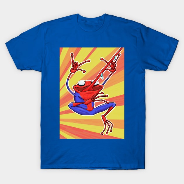 Spiderfrog T-Shirt by Gus the little guy